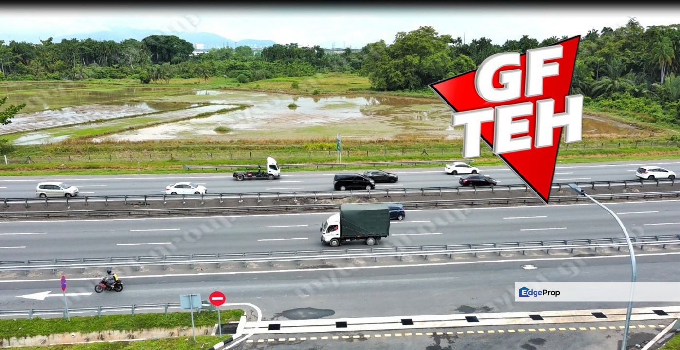 1.85 acre Commercial Land NS Highway Sg Dua 65psf, Penang, Butterworth