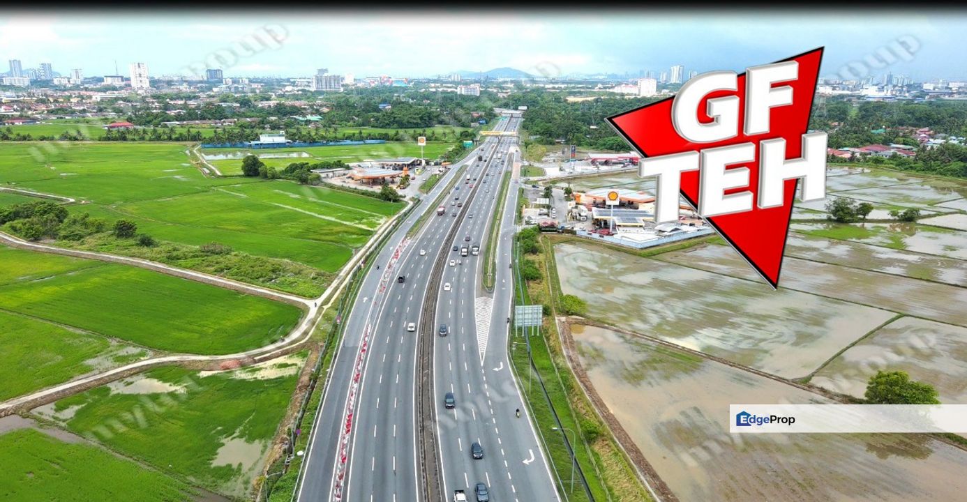 1.85 acre Commercial Land NS Highway Sg Dua 65psf, Penang, Butterworth