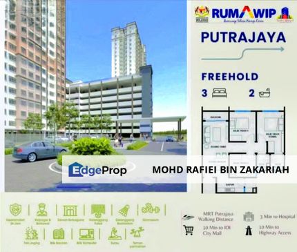 Booking RM300 RUMAWIP Residensi Wilayah Central Presint 7 Putrajaya, Putrajaya, Putrajaya