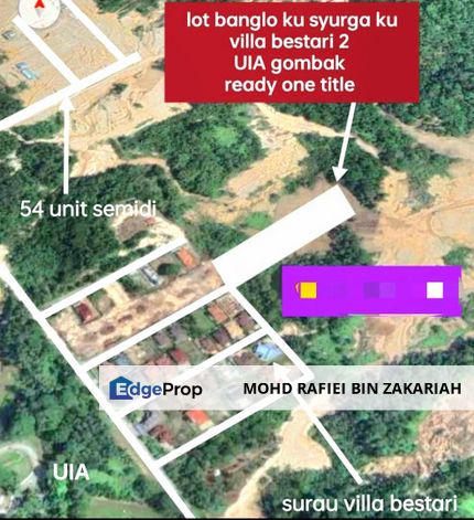 2 Tanah lot Banglo Villa Bestari Sungai Pusu Gombak Selangor, Selangor, Gombak