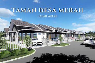 (Zero Booking) Rumah Teres Setingkat Taman Desa Merah, Tanah Merah, Kelantan