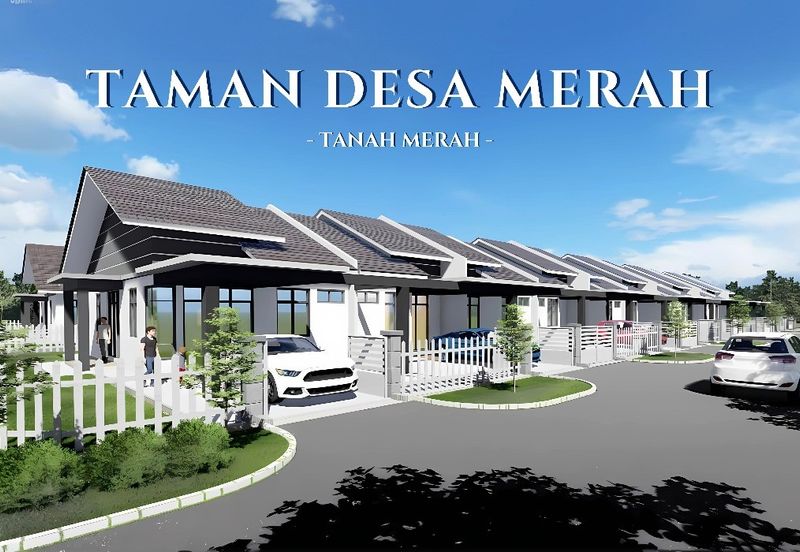 (Zero Booking) Rumah Teres Setingkat Taman Desa Merah, Tanah Merah, Kelantan