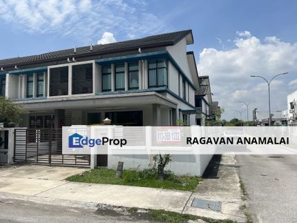 Elegant & Prima End Lot Double Stry Terrace for Sale at Bukit Raja, Selangor, Klang