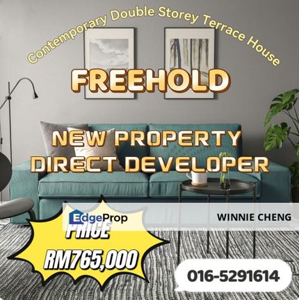 New Double Storey Terrace House Direct  Developer, Penang, Sungai Bakap 