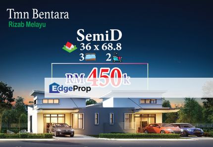 Taman Bentara Jalan Kebun Baru Single Storey Semi D, diJangka Siap Tahun 2023, Unit Terhad, Selangor, Shah Alam