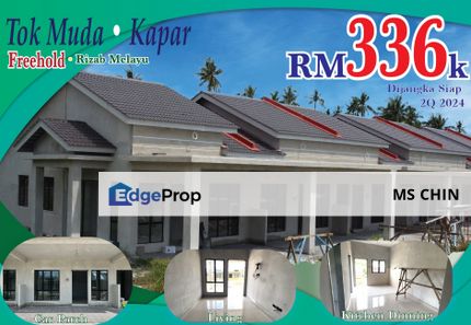 Freehold 4 bilik full loan 4k Cashback Gaji Gabung 3.5k Bulanan 1.5k, Teres 1 Tingkat , Selangor, Kapar 