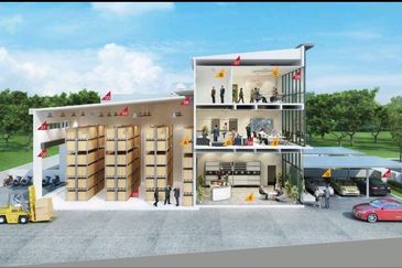 2.5 STOREY SEMI DETACH FACTORY WAREHOUSE 