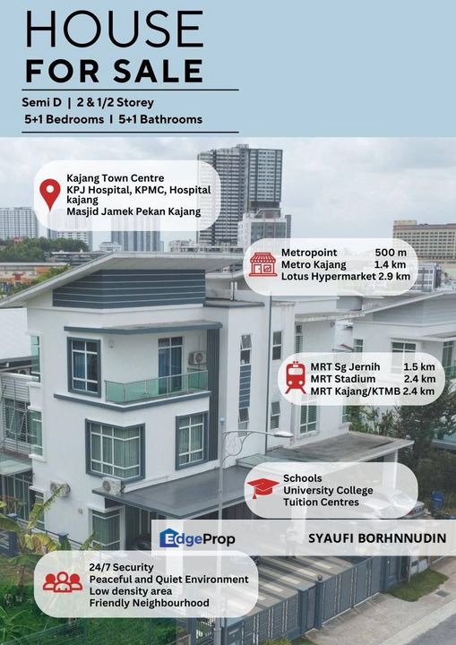 RENOVATED 2.5 Storey Semi D Sentosa Heights Kajang, Selangor, Kajang