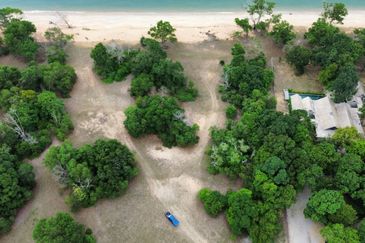 Tanah Pantai di Cherating Berhadapan Laut China Selatan @ Pahang