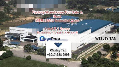 Merlimau Factory Warehouse For Sale Huge Land, Melaka, Merlimau