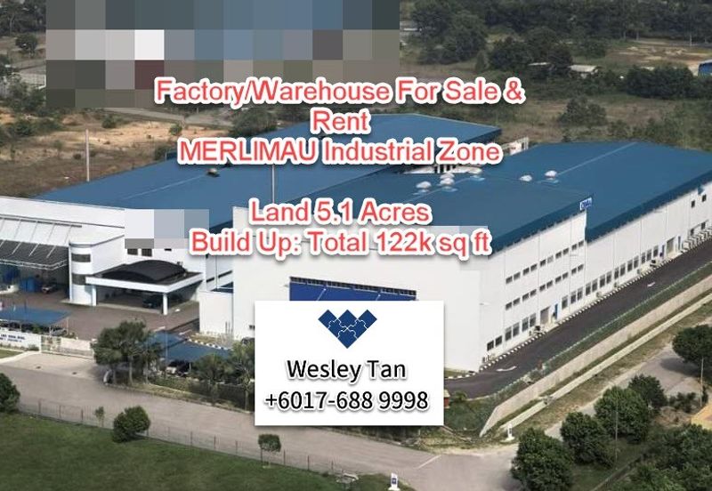 Merlimau Factory with Huge Land For Rent