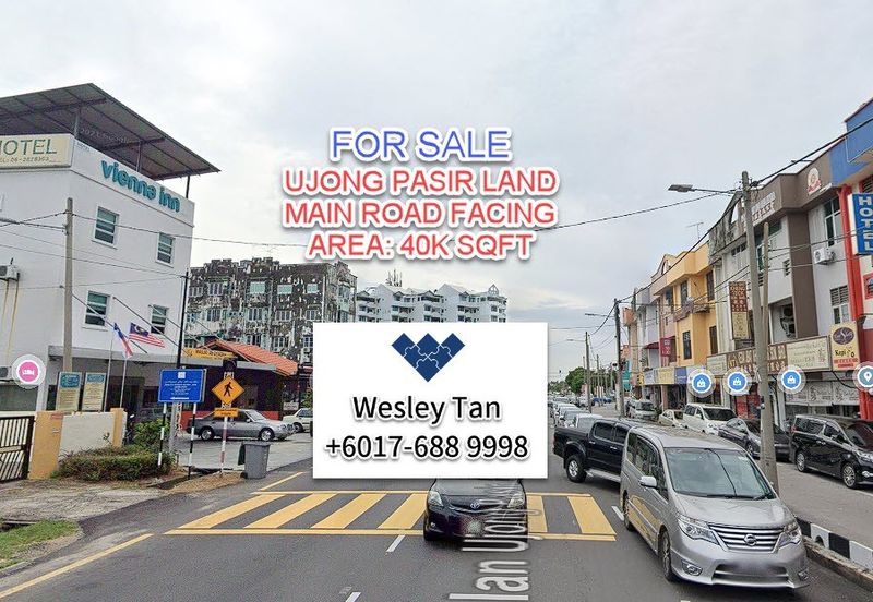Ujong Pasir Freehold Main Road facing land for sale