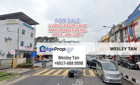 Ujong Pasir Freehold Main Road facing land for sale, Melaka, Melaka Tengah