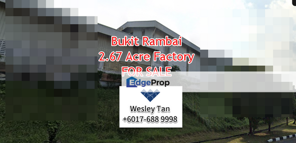 Bukit Rambai 2.67 Acre Factory Warehouse For Sale, Melaka, Bukit Rambai