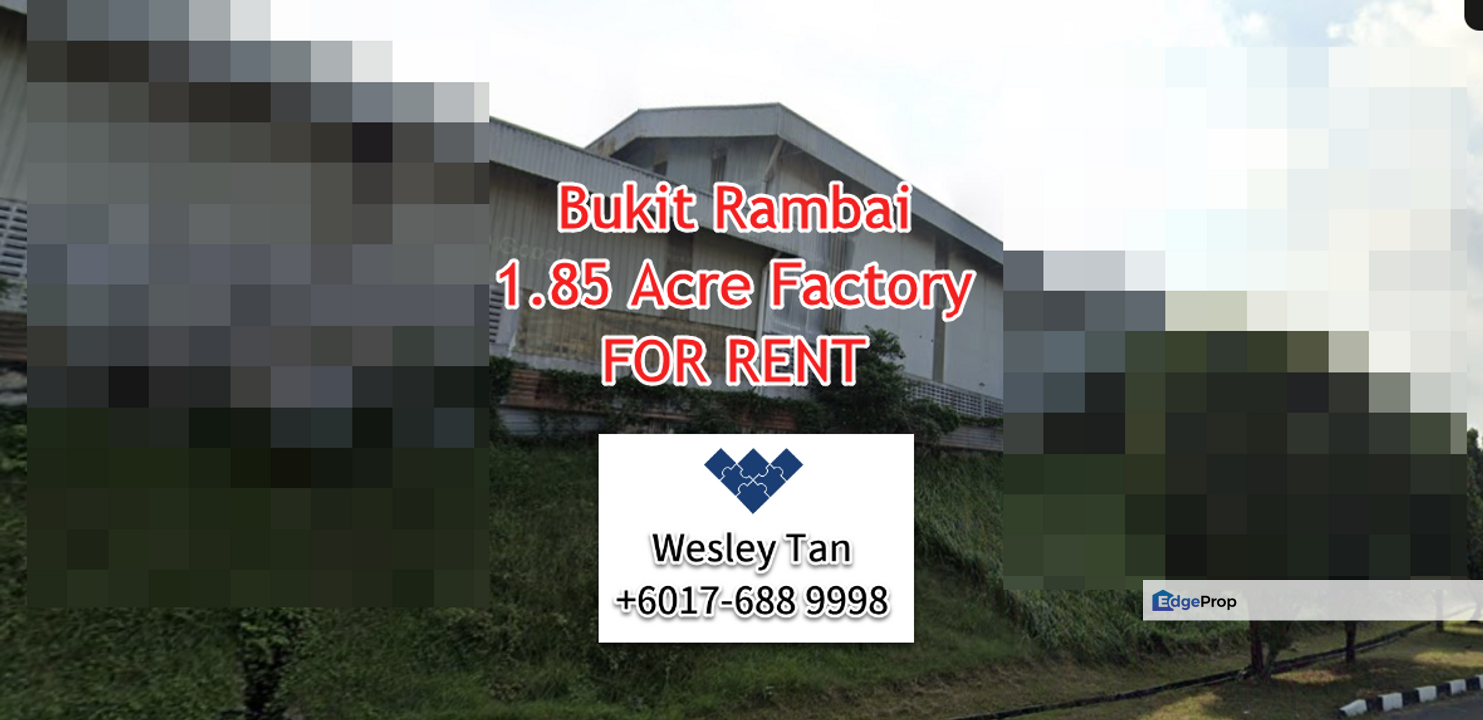 Bukit Rambai Factory Warehouse 1.85 Acre For Rent, Melaka, Bukit Rambai