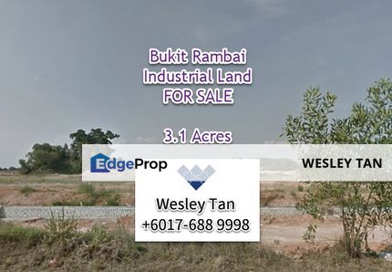 Bukit Rambai 3 Acres Industrial Land for Sale, Melaka, Bukit Rambai