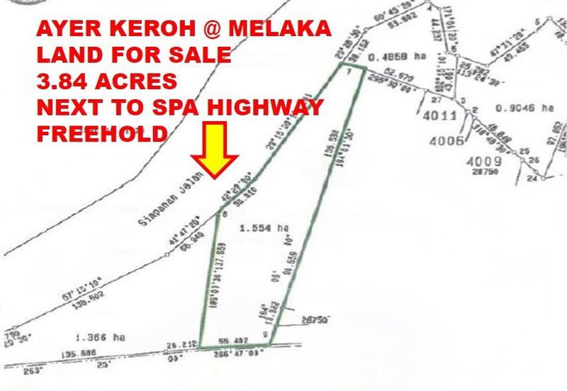 For Sale Mcl Land (3.84acres) @ Beside Spa Highway Melaka