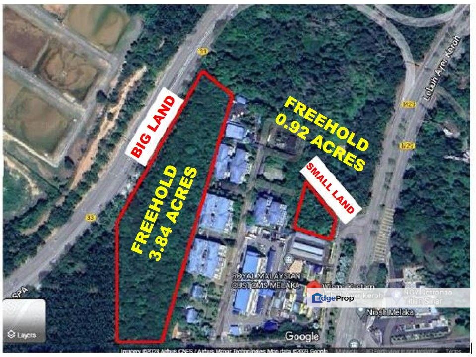 For Sale Mcl Land (3.84acres) @ Beside Spa Highway Melaka, Melaka, Ayer Keroh