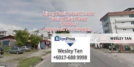 Ujong Pasir Facing Main Road Land For Sale, Melaka, Ujong Pasir