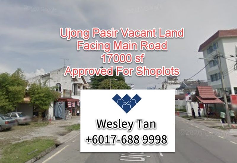 Ujong Pasir Facing Main Road Land For Sale
