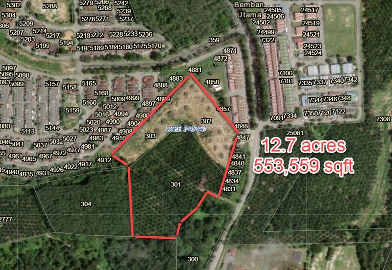 Bemban Freehold Agriculture Land With Access Road