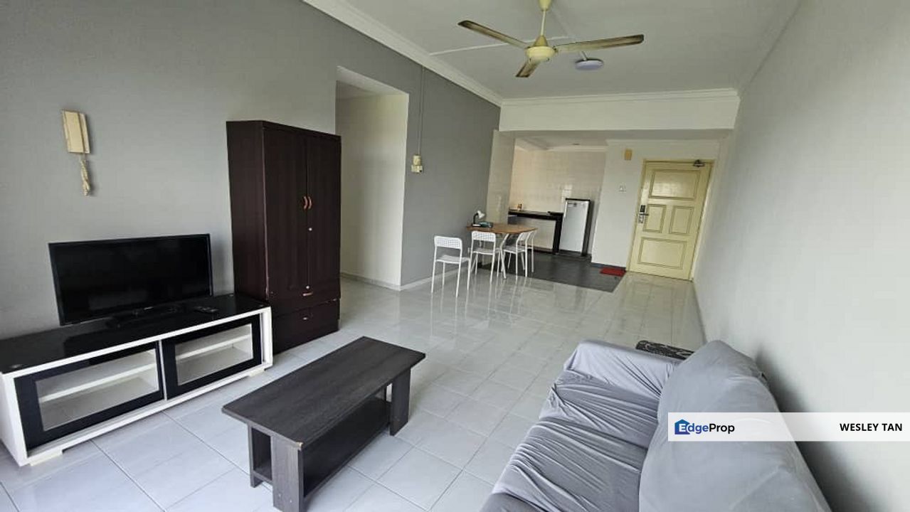 Klebang 3rooms Condo 5mins to Town Fully Furnished City View 1 parking, Melaka, Klebang