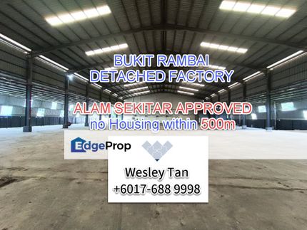 Alam Sekitar Approved Bukit Rambai Factory For Sale, Melaka, Bukit Rambai