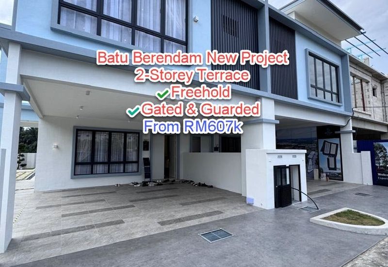 Batu Berendam New Project Double Storey Terrace Freehold Gated and Guarded