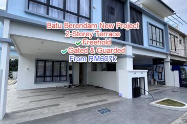 Batu Berendam New Project Double Storey Terrace Freehold Gated and Guarded