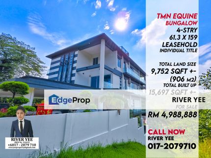 Taman Equine Seri Kembangan 4 Storey Detached Bungalow House 15000 sqft next to Sunway Eastwood, Selangor, Seri Kembangan