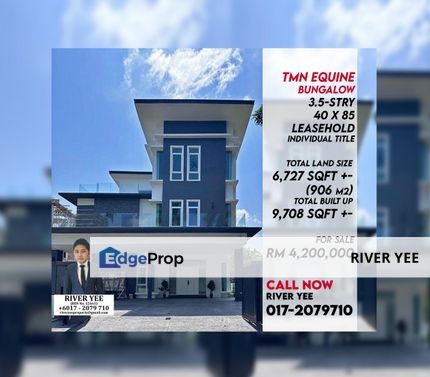 Taman Equine Seri Kembangan 3.5 Storey Detached Bungalow House 9700 sqft next to Sunway Eastwood, Selangor, Seri Kembangan
