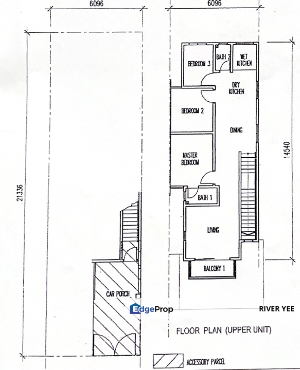 Bayu Parkville Townhouse Upper Floor with 1082 sqft 3 Rooms for Sale, Best Deal, Selangor, Balakong
