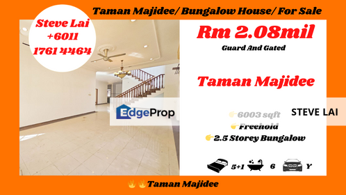 Taman Majidee/ Bungalow House/ For Sale, Johor, Johor Bahru