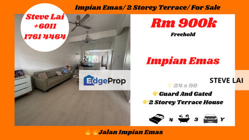 Impian Emas/ 2 Storey Terrace/ For Sale, Johor, Skudai