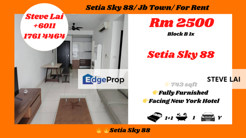 Setia Sky 88/ Jb Town/ For Rent, Johor, Johor Bahru