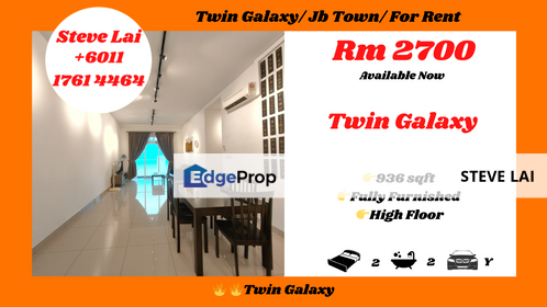 Twin Galaxy/ Jb Town/ For Rent, Johor, Johor Bahru