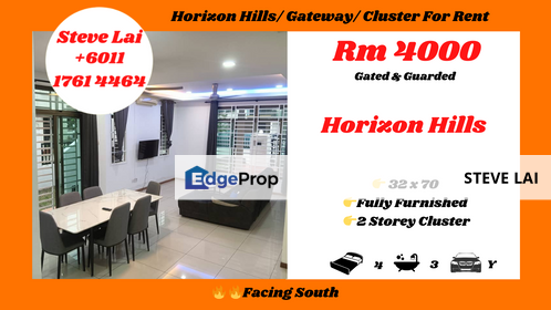 Horizon Hills/ Gateway/ Cluster For Rent, Johor, Nusajaya
