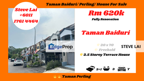 Taman Baiduri/ Perling/ House For Sale, Johor, Johor Bahru