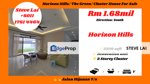 Horizon Hills/ The Green/ Cluster House For Sale, Johor, 