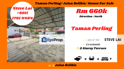 Taman Perling/ Jalan Belibis/ House For Sale, Johor, Johor Bahru