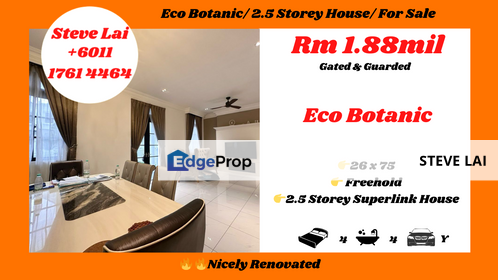 Eco Botanic/ 2.5 Storey House/ For Sale, Johor, Nusajaya