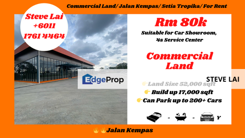 Commercial Land/ Jalan Kempas/ Setia Tropika/ For Rent, Johor, Johor Bahru