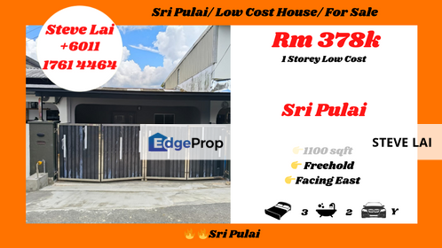 Sri Pulai/ Low Cost House/ For Sale, Johor, Skudai