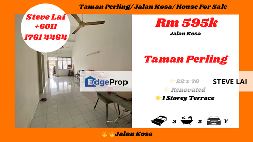 Taman Perling/ Jalan Kosa/ House For Sale, Johor, Johor Bahru