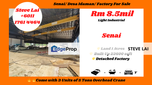 Senai/ Desa Idaman/ Factory For Sale, Johor, Senai