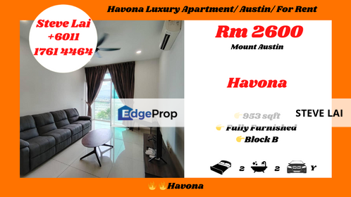 Havona Luxury Apartment/ Austin/ For Rent, Johor, Johor Bahru