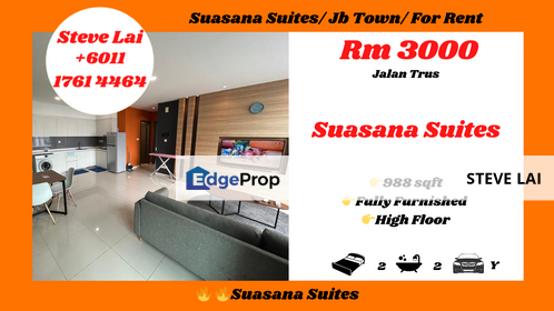 Suasana Suites/ Jb Town/ For Rent, Johor, Johor Bahru