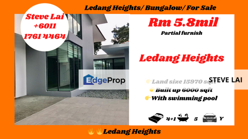 Ledang Heights/ Bungalow/ For Sale, Johor, Johor Bahru