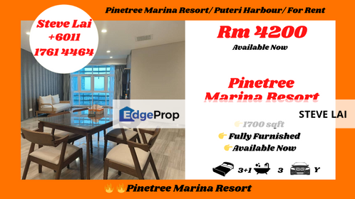 Pinetree Marina Resort/ Puteri Harbour/ For Rent, Johor, Kota Iskandar