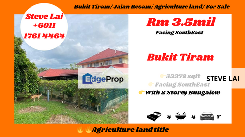 Bukit Tiram/ Jalan Resam/ Agriculture land/ For Sale, Johor, Johor Bahru